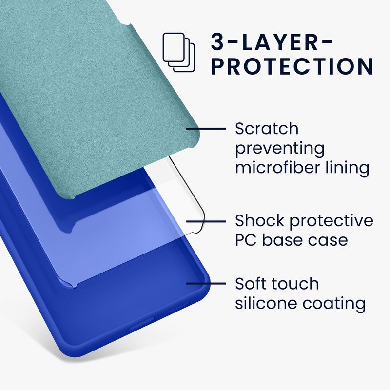 Laptop, Telefoane si Tablete - Telefoane mobile si accesorii - Accesorii Telefoane - Huse telefoane - Husa Kwmobile pentru Samsung Galaxy A36 5G, incarcare wireless, anti-alunecare, silicon, albastru - Infinity.ro