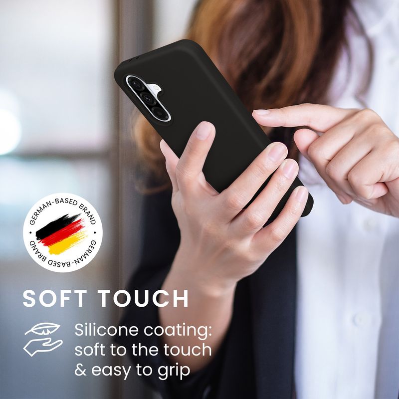 Laptop, Telefoane si Tablete - Telefoane mobile si accesorii - Accesorii Telefoane - Huse telefoane - Husa Kwmobile pentru Samsung Galaxy A36 5G, incarcare wireless, anti-alunecare, silicon, gri - Infinity.ro