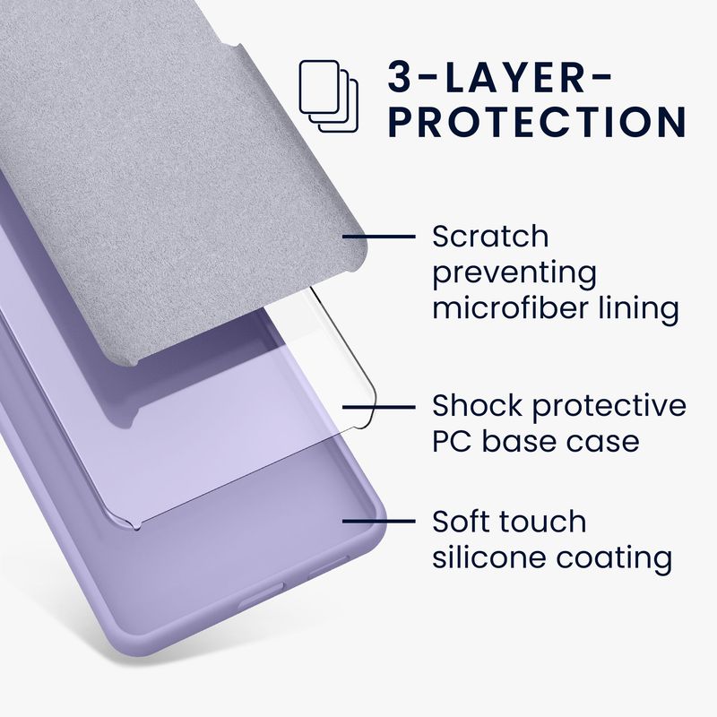 Laptop, Telefoane si Tablete - Telefoane mobile si accesorii - Accesorii Telefoane - Huse telefoane - Husa Kwmobile pentru Samsung Galaxy A36 5G, incarcare wireless, silicon, lavanda - Infinity.ro