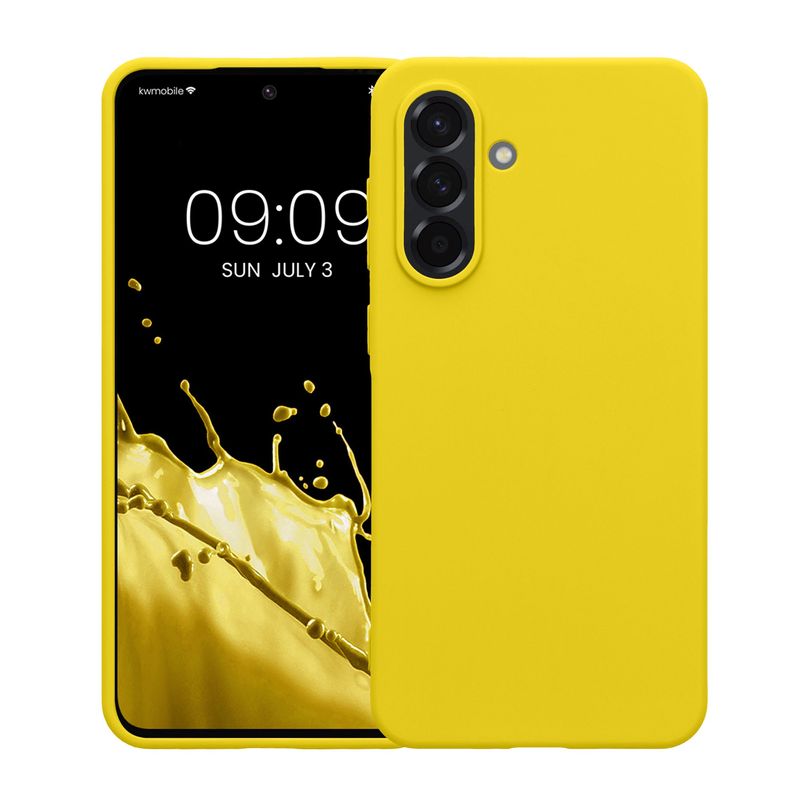 Laptop, Telefoane si Tablete - Telefoane mobile si accesorii - Accesorii Telefoane - Huse telefoane - Husa Kwmobile pentru Samsung Galaxy A36 5G, incarcare wireless, TPU, galben - Infinity.ro