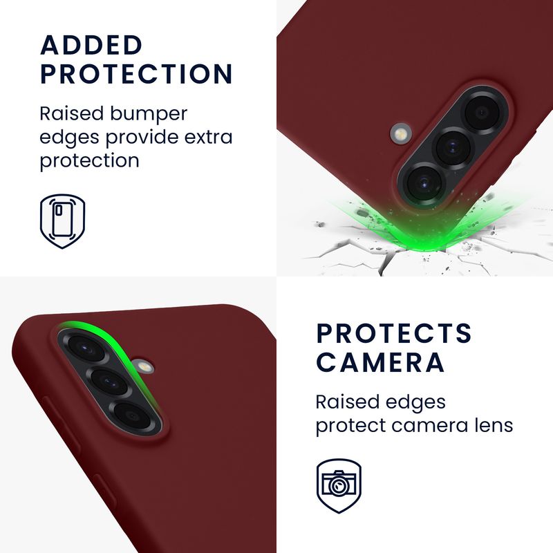 Laptop, Telefoane si Tablete - Telefoane mobile si accesorii - Accesorii Telefoane - Huse telefoane - Husa Kwmobile pentru Samsung Galaxy A36 5G, incarcare wireless, anti-alunecare, TPU, mov - Infinity.ro