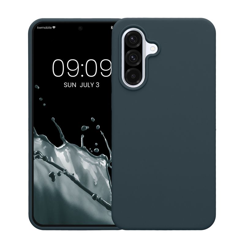 Laptop, Telefoane si Tablete - Telefoane mobile si accesorii - Accesorii Telefoane - Huse telefoane - Husa Kwmobile pentru Samsung Galaxy A36 5G, incarcare wireless, silicon, ardezie - Infinity.ro
