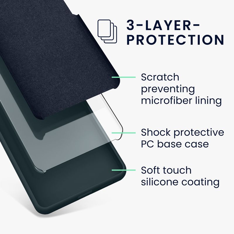 Laptop, Telefoane si Tablete - Telefoane mobile si accesorii - Accesorii Telefoane - Huse telefoane - Husa Kwmobile pentru Samsung Galaxy A36 5G, incarcare wireless, silicon, ardezie - Infinity.ro