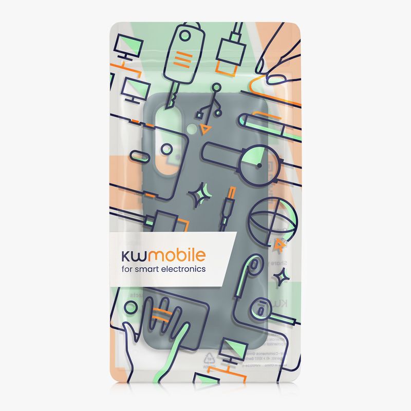 Laptop, Telefoane si Tablete - Telefoane mobile si accesorii - Accesorii Telefoane - Huse telefoane - Husa Kwmobile pentru Samsung Galaxy A36 5G, incarcare wireless, TPU, ardezie - Infinity.ro