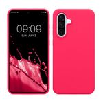 Laptop, Telefoane si Tablete - Telefoane mobile si accesorii - Accesorii Telefoane - Huse telefoane - Husa Kwmobile pentru Samsung Galaxy A36 5G, incarcare wireless, silicon, roz neon - Infinity.ro