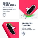 Laptop, Telefoane si Tablete - Telefoane mobile si accesorii - Accesorii Telefoane - Huse telefoane - Husa Kwmobile pentru Samsung Galaxy A36 5G, incarcare wireless, silicon, roz neon - Infinity.ro