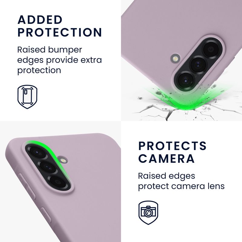 Laptop, Telefoane si Tablete - Telefoane mobile si accesorii - Accesorii Telefoane - Huse telefoane - Husa Kwmobile pentru Samsung Galaxy A36 5G, incarcare wireless, TPU, lavanda - Infinity.ro