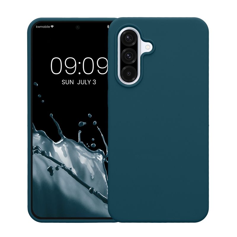 Laptop, Telefoane si Tablete - Telefoane mobile si accesorii - Accesorii Telefoane - Huse telefoane - Husa Kwmobile pentru Samsung Galaxy A36 5G, incarcare wireless, silicon, turcoaz - Infinity.ro