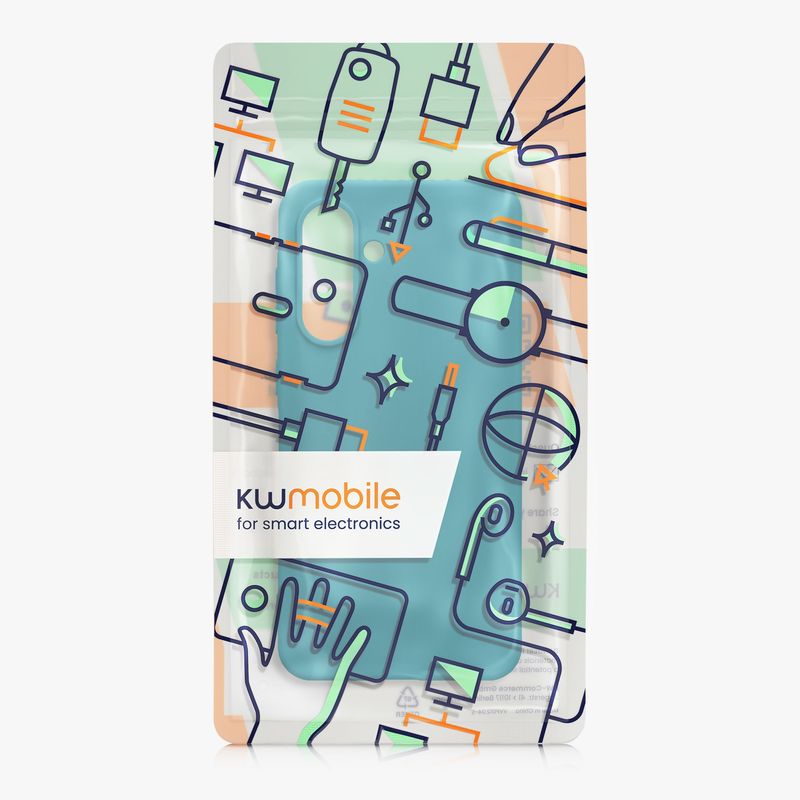 Laptop, Telefoane si Tablete - Telefoane mobile si accesorii - Accesorii Telefoane - Huse telefoane - Husa Kwmobile pentru Samsung Galaxy A36 5G, incarcare wireless, TPU, turcoaz - Infinity.ro