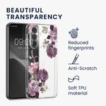 Laptop, Telefoane si Tablete - Telefoane mobile si accesorii - Accesorii Telefoane - Huse telefoane - Husa Kwmobile pentru Samsung Galaxy A36 5G, protectie la zgarieturi, TPU, sticla temperata, mov, transparent - Infinity.ro