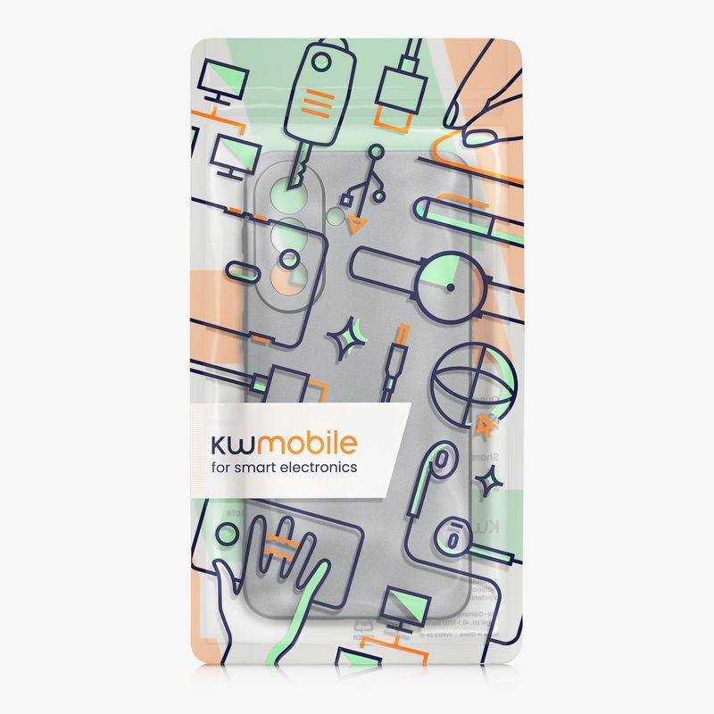 Laptop, Telefoane si Tablete - Telefoane mobile si accesorii - Accesorii Telefoane - Huse telefoane - Husa Kwmobile pentru Samsung Galaxy A37 5G, anti-alunecare, protectie la zgarieturi, silicon, gri - Infinity.ro