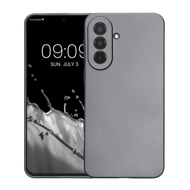Laptop, Telefoane si Tablete - Telefoane mobile si accesorii - Accesorii Telefoane - Huse telefoane - Husa Kwmobile pentru Samsung Galaxy A37 5G, anti-alunecare, protectie la zgarieturi, silicon, gri - Infinity.ro
