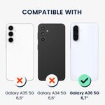 Laptop, Telefoane si Tablete - Telefoane mobile si accesorii - Accesorii Telefoane - Huse telefoane - Husa Kwmobile pentru Samsung Galaxy A36 5G, protectie la zgarieturi, TPU, sticla temperata, mov, transparent - Infinity.ro