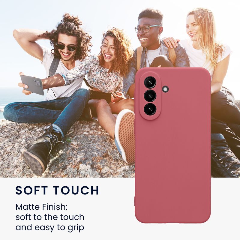 Laptop, Telefoane si Tablete - Telefoane mobile si accesorii - Accesorii Telefoane - Huse telefoane - Husa Kwmobile pentru Samsung Galaxy A37 5G, anti-alunecare, protectie la zgarieturi, silicon, roz - Infinity.ro