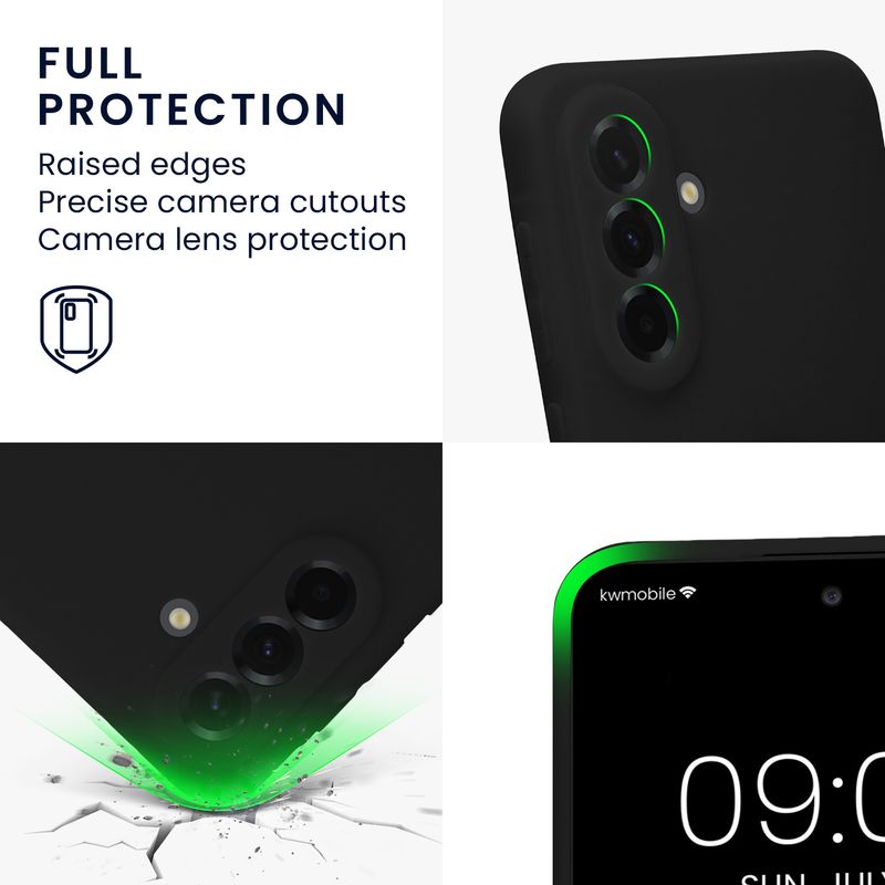 Laptop, Telefoane si Tablete - Telefoane mobile si accesorii - Accesorii Telefoane - Huse telefoane - Husa Kwmobile pentru Samsung Galaxy A37 5G, anti-alunecare, protectie la zgarieturi, silicon, negru - Infinity.ro