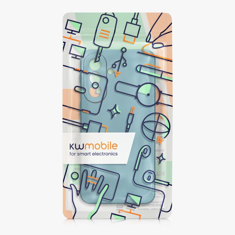 Laptop, Telefoane si Tablete - Telefoane mobile si accesorii - Accesorii Telefoane - Huse telefoane - Husa Kwmobile pentru Samsung Galaxy A37 5G, anti-alunecare, silicon, albastru caraibian - Infinity.ro