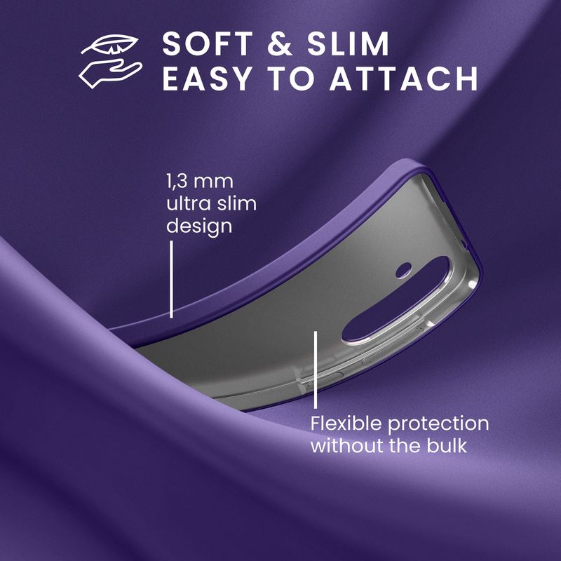 Laptop, Telefoane si Tablete - Telefoane mobile si accesorii - Accesorii Telefoane - Huse telefoane - Husa Kwmobile pentru Samsung Galaxy A37 5G, anti-alunecare, silicon, albastru-violet - Infinity.ro