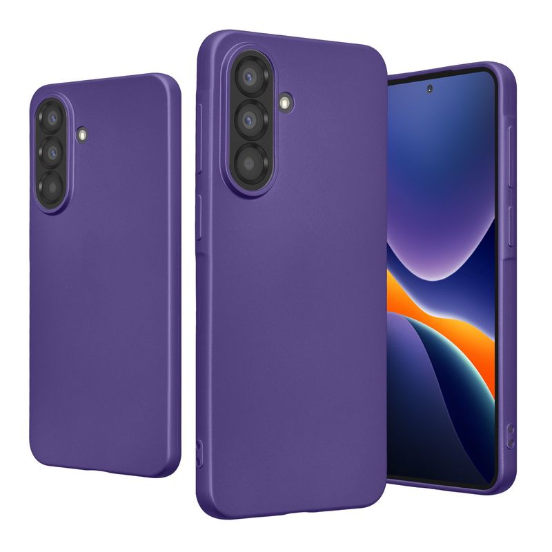 Laptop, Telefoane si Tablete - Telefoane mobile si accesorii - Accesorii Telefoane - Huse telefoane - Husa Kwmobile pentru Samsung Galaxy A37 5G, anti-alunecare, silicon, albastru-violet - Infinity.ro