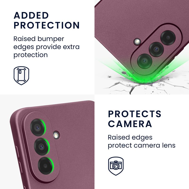 Laptop, Telefoane si Tablete - Telefoane mobile si accesorii - Accesorii Telefoane - Huse telefoane - Husa Kwmobile pentru Samsung Galaxy A37 5G, anti-alunecare, silicon, lavanda - Infinity.ro