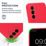 Laptop, Telefoane si Tablete - Telefoane mobile si accesorii - Accesorii Telefoane - Huse telefoane - Husa Kwmobile pentru Samsung Galaxy A37 5G, anti-alunecare, silicon, roz neon - Infinity.ro