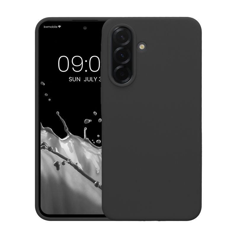 Laptop, Telefoane si Tablete - Telefoane mobile si accesorii - Accesorii Telefoane - Huse telefoane - Husa Kwmobile pentru Samsung Galaxy A37 5G, incarcare wireless, anti-alunecare, silicon, gri - Infinity.ro