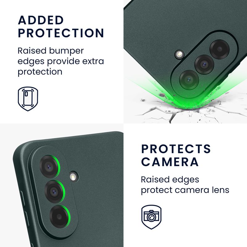 Laptop, Telefoane si Tablete - Telefoane mobile si accesorii - Accesorii Telefoane - Huse telefoane - Husa Kwmobile pentru Samsung Galaxy A37 5G, anti-alunecare, silicon, turcoaz metalizat - Infinity.ro