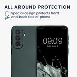 Laptop, Telefoane si Tablete - Telefoane mobile si accesorii - Accesorii Telefoane - Huse telefoane - Husa Kwmobile pentru Samsung Galaxy A37 5G, anti-alunecare, silicon, turcoaz metalizat - Infinity.ro