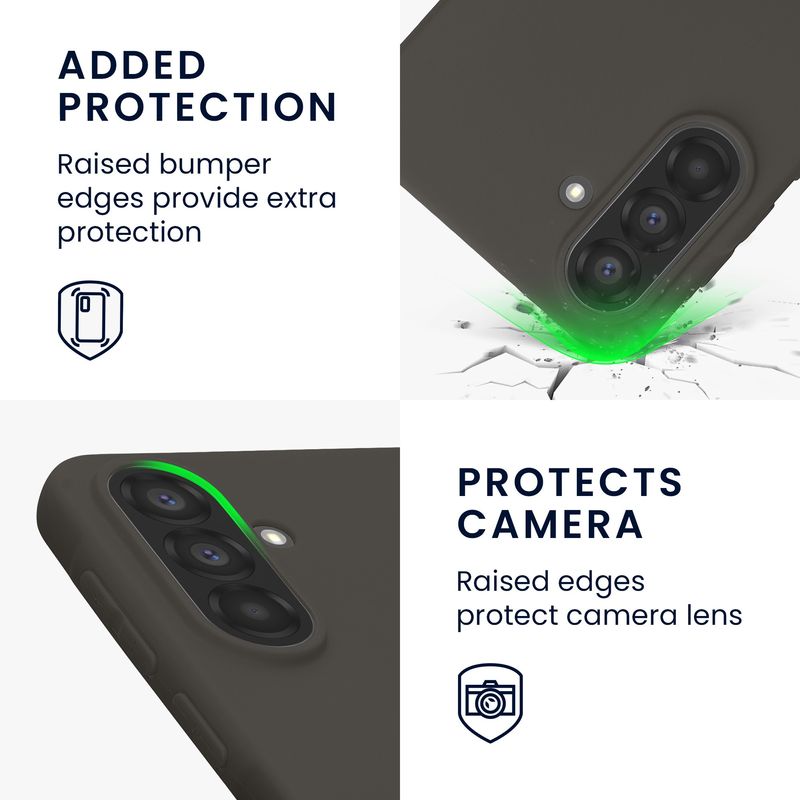 Laptop, Telefoane si Tablete - Telefoane mobile si accesorii - Accesorii Telefoane - Huse telefoane - Husa Kwmobile pentru Samsung Galaxy A37 5G, incarcare wireless, anti-alunecare, TPU, gri - Infinity.ro