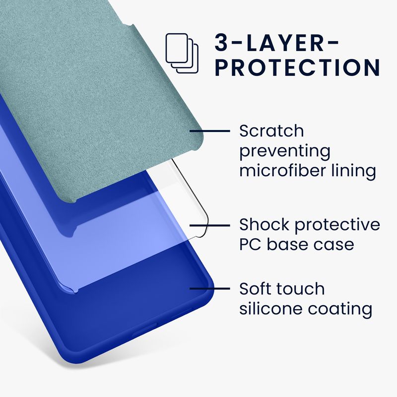 Laptop, Telefoane si Tablete - Telefoane mobile si accesorii - Accesorii Telefoane - Huse telefoane - Husa Kwmobile pentru Samsung Galaxy A37 5G, incarcare wireless, anti-alunecare, silicon, albastru - Infinity.ro