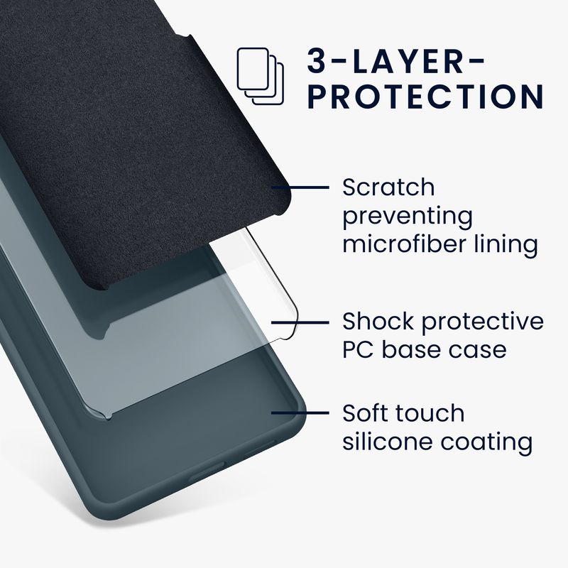 Laptop, Telefoane si Tablete - Telefoane mobile si accesorii - Accesorii Telefoane - Huse telefoane - Husa Kwmobile pentru Samsung Galaxy A37 5G, incarcare wireless, silicon, ardezie - Infinity.ro