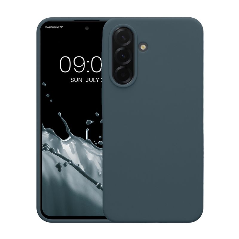 Laptop, Telefoane si Tablete - Telefoane mobile si accesorii - Accesorii Telefoane - Huse telefoane - Husa Kwmobile pentru Samsung Galaxy A37 5G, incarcare wireless, silicon, ardezie - Infinity.ro
