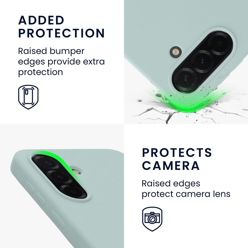 Laptop, Telefoane si Tablete - Telefoane mobile si accesorii - Accesorii Telefoane - Huse telefoane - Husa Kwmobile pentru Samsung Galaxy A37 5G, incarcare wireless, silicon, menta - Infinity.ro