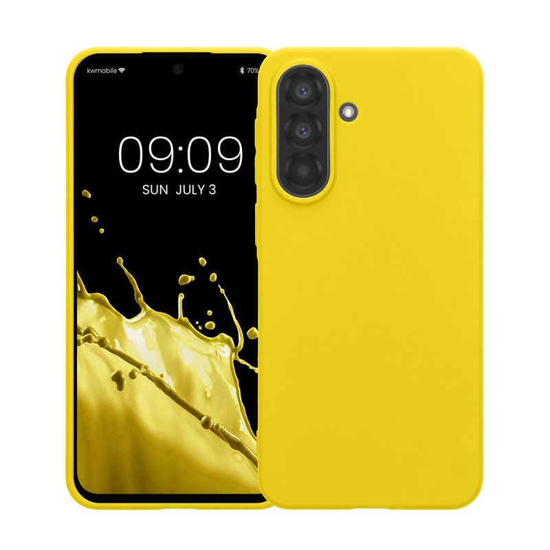 Laptop, Telefoane si Tablete - Telefoane mobile si accesorii - Accesorii Telefoane - Huse telefoane - Husa Kwmobile pentru Samsung Galaxy A37 5G, incarcare wireless, TPU, galben - Infinity.ro