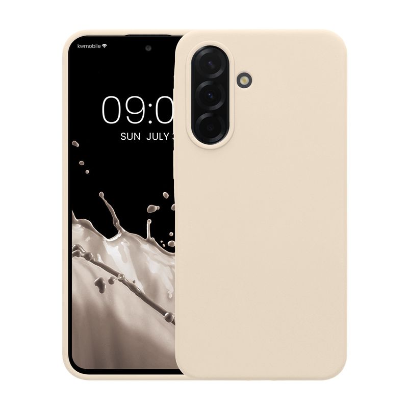 Laptop, Telefoane si Tablete - Telefoane mobile si accesorii - Accesorii Telefoane - Huse telefoane - Husa Kwmobile pentru Samsung Galaxy A37 5G, incarcare wireless, silicon, bej - Infinity.ro
