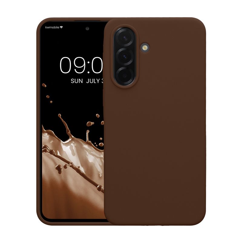 Laptop, Telefoane si Tablete - Telefoane mobile si accesorii - Accesorii Telefoane - Huse telefoane - Husa Kwmobile pentru Samsung Galaxy A37 5G, incarcare wireless, silicon, maro - Infinity.ro