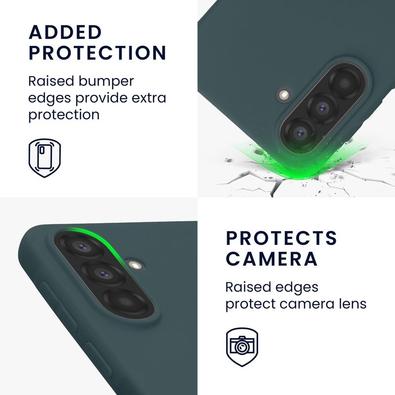 Laptop, Telefoane si Tablete - Telefoane mobile si accesorii - Accesorii Telefoane - Huse telefoane - Husa Kwmobile pentru Samsung Galaxy A37 5G, incarcare wireless, TPU, ardezie - Infinity.ro