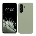 Laptop, Telefoane si Tablete - Telefoane mobile si accesorii - Accesorii Telefoane - Huse telefoane - Husa Kwmobile pentru Samsung Galaxy A37 5G, incarcare wireless, silicon, verde, gri - Infinity.ro