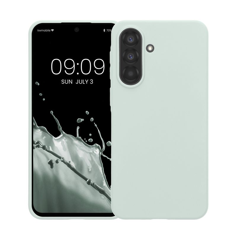 Laptop, Telefoane si Tablete - Telefoane mobile si accesorii - Accesorii Telefoane - Huse telefoane - Husa Kwmobile pentru Samsung Galaxy A37 5G, incarcare wireless, TPU, menta - Infinity.ro
