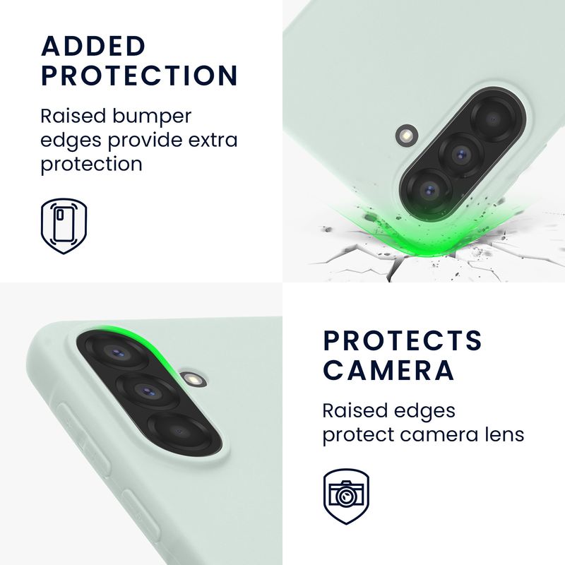 Laptop, Telefoane si Tablete - Telefoane mobile si accesorii - Accesorii Telefoane - Huse telefoane - Husa Kwmobile pentru Samsung Galaxy A37 5G, incarcare wireless, TPU, menta - Infinity.ro