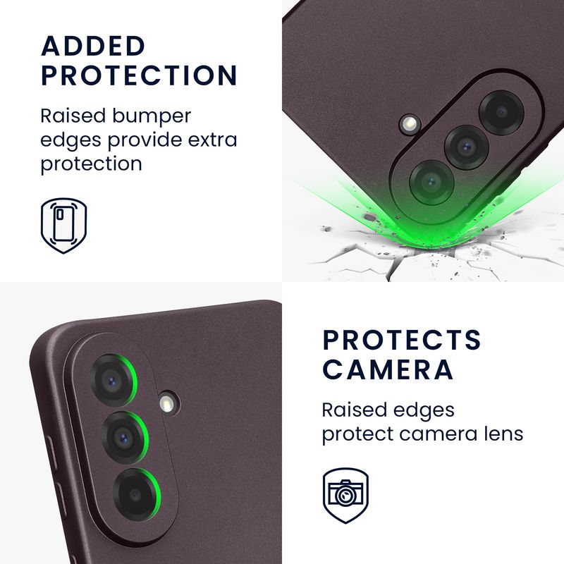 Laptop, Telefoane si Tablete - Telefoane mobile si accesorii - Accesorii Telefoane - Huse telefoane - Husa Kwmobile pentru Samsung Galaxy A37 5G, protectie la zgarieturi, anti-alunecare, silicon, mov - Infinity.ro