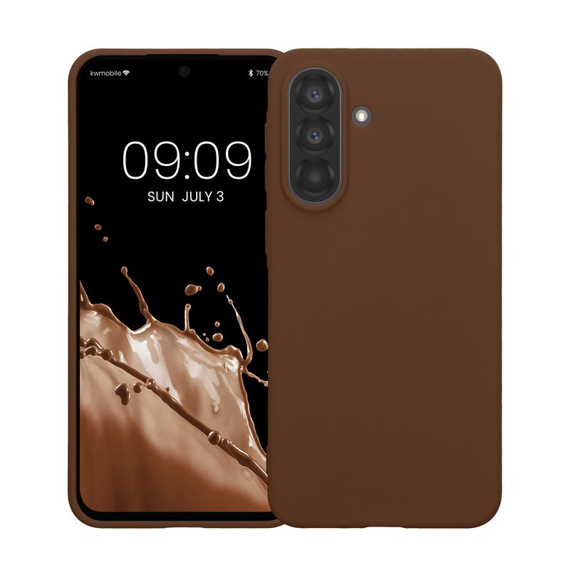 Laptop, Telefoane si Tablete - Telefoane mobile si accesorii - Accesorii Telefoane - Huse telefoane - Husa Kwmobile pentru Samsung Galaxy A37 5G, incarcare wireless, TPU, maro - Infinity.ro