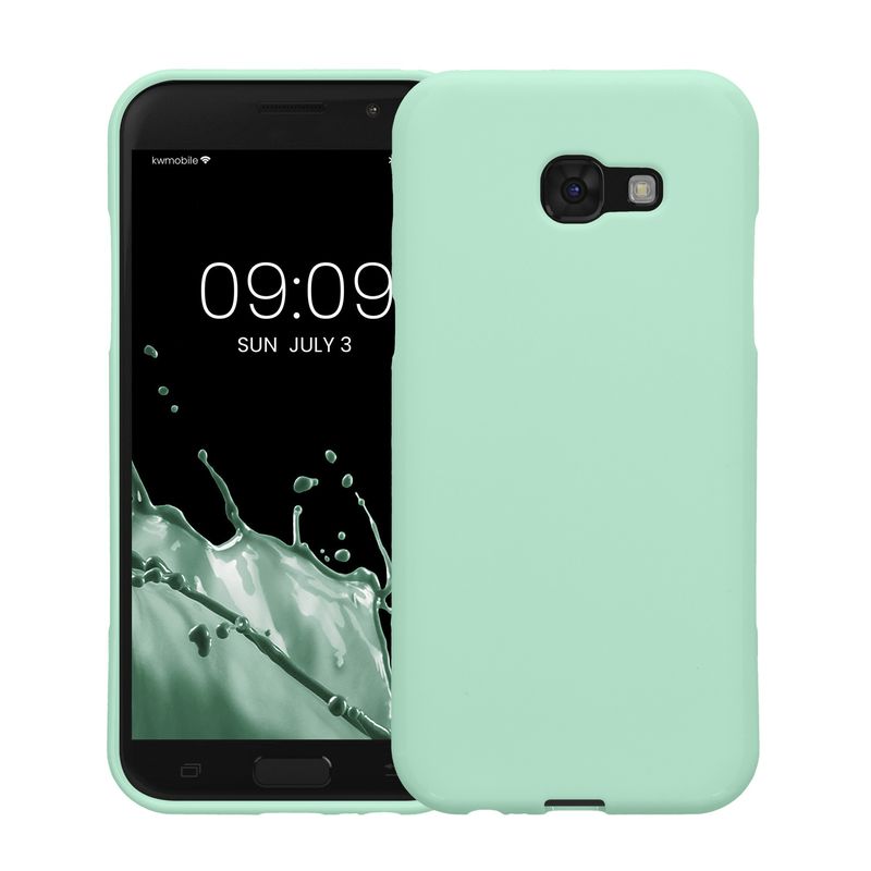 Laptop, Telefoane si Tablete - Telefoane mobile si accesorii - Accesorii Telefoane - Huse telefoane - Husa Kwmobile pentru Samsung Galaxy A5 (2017), incarcare wireless, silicon, verde - Infinity.ro