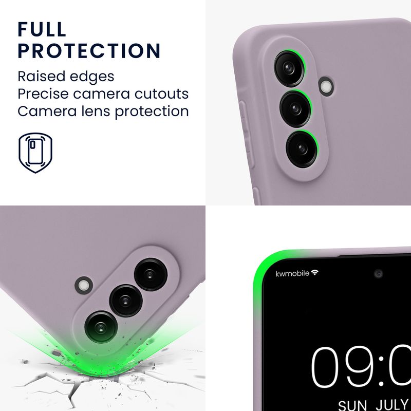 Laptop, Telefoane si Tablete - Telefoane mobile si accesorii - Accesorii Telefoane - Huse telefoane - Husa Kwmobile pentru Samsung Galaxy A37 5G, protectie la zgarieturi, silicon, mov - Infinity.ro