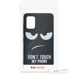 Laptop, Telefoane si Tablete - Telefoane mobile si accesorii - Accesorii Telefoane - Huse telefoane - Husa Kwmobile pentru Samsung Galaxy A51, anti-alunecare, silicon, alb, negru - Infinity.ro