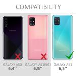 Laptop, Telefoane si Tablete - Telefoane mobile si accesorii - Accesorii Telefoane - Huse telefoane - Husa Kwmobile pentru Samsung Galaxy A51, anti-alunecare, silicon, alb, negru - Infinity.ro