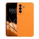 Laptop, Telefoane si Tablete - Telefoane mobile si accesorii - Accesorii Telefoane - Huse telefoane - Husa Kwmobile pentru Samsung Galaxy A37 5G, protectie la zgarieturi, silicon, portocaliu - Infinity.ro