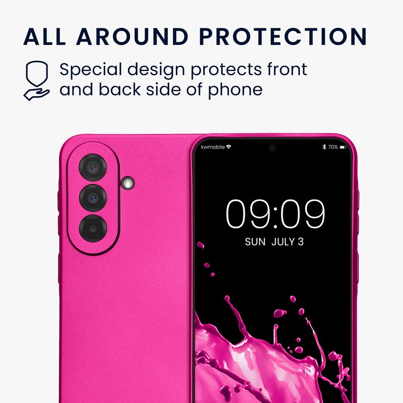 Laptop, Telefoane si Tablete - Telefoane mobile si accesorii - Accesorii Telefoane - Huse telefoane - Husa Kwmobile pentru Samsung Galaxy A37 5G, protectie la zgarieturi, silicon, roz - Infinity.ro