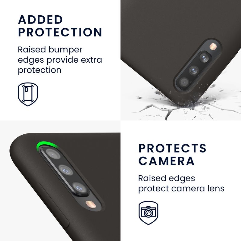 Laptop, Telefoane si Tablete - Telefoane mobile si accesorii - Accesorii Telefoane - Huse telefoane - Husa Kwmobile pentru Samsung Galaxy A50/Galaxy A50s/Galaxy A30s, incarcare wireless, anti-alunecare, silicon, negru - Infinity.ro