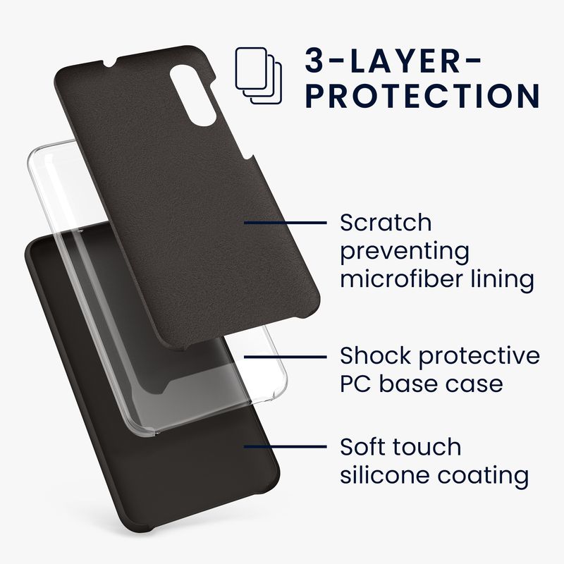 Laptop, Telefoane si Tablete - Telefoane mobile si accesorii - Accesorii Telefoane - Huse telefoane - Husa Kwmobile pentru Samsung Galaxy A50/Galaxy A50s/Galaxy A30s, incarcare wireless, anti-alunecare, silicon, negru - Infinity.ro