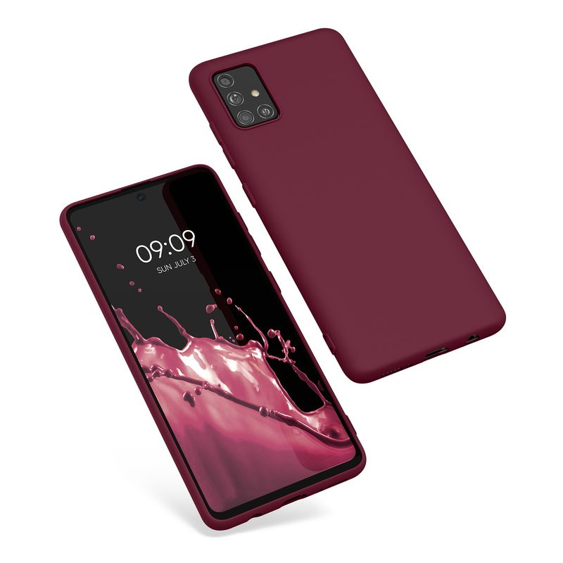 Laptop, Telefoane si Tablete - Telefoane mobile si accesorii - Accesorii Telefoane - Huse telefoane - Husa Kwmobile pentru Samsung Galaxy A51, incarcare wireless, silicon, mov - Infinity.ro